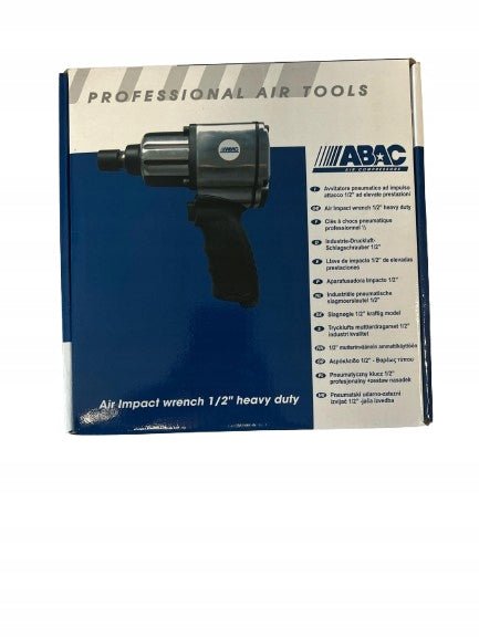 Klucz udarowy pneumatyczny ABAC 1/2" 515 Nm 420 l/min 7 bar profesjonalny - Sklep Czemar