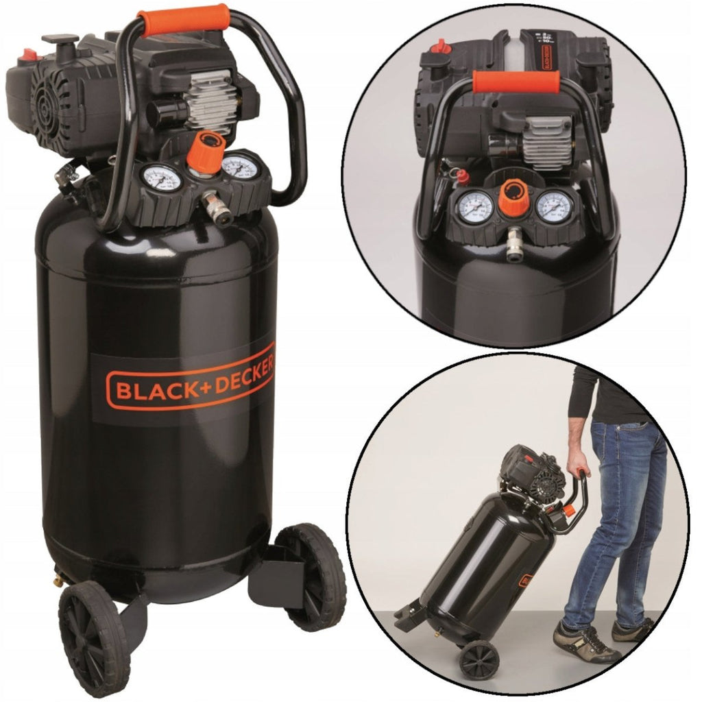 Kompresor bezolejowy 50l 2.0Km 8bar Black+Decker Pionowy - Sklep Czemar