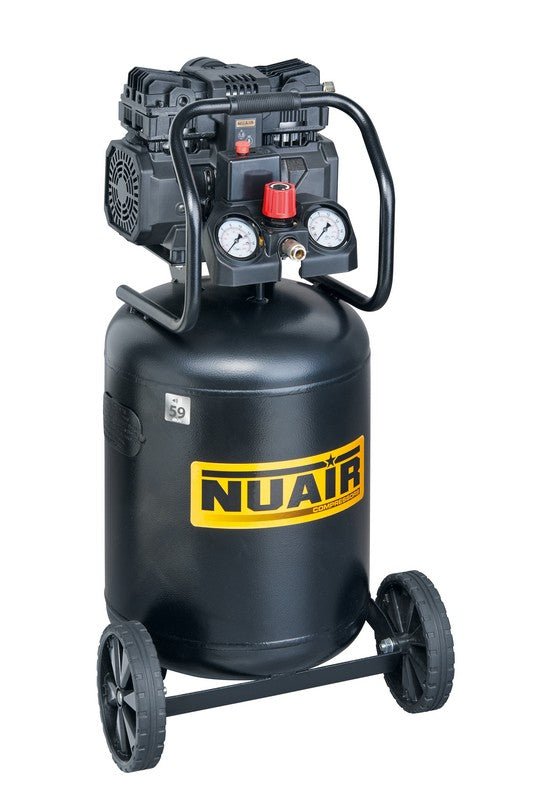 kompresor bezolejowy 50l 1.1kw 8bar 160l min nuair pionowy - Sklep Czemar