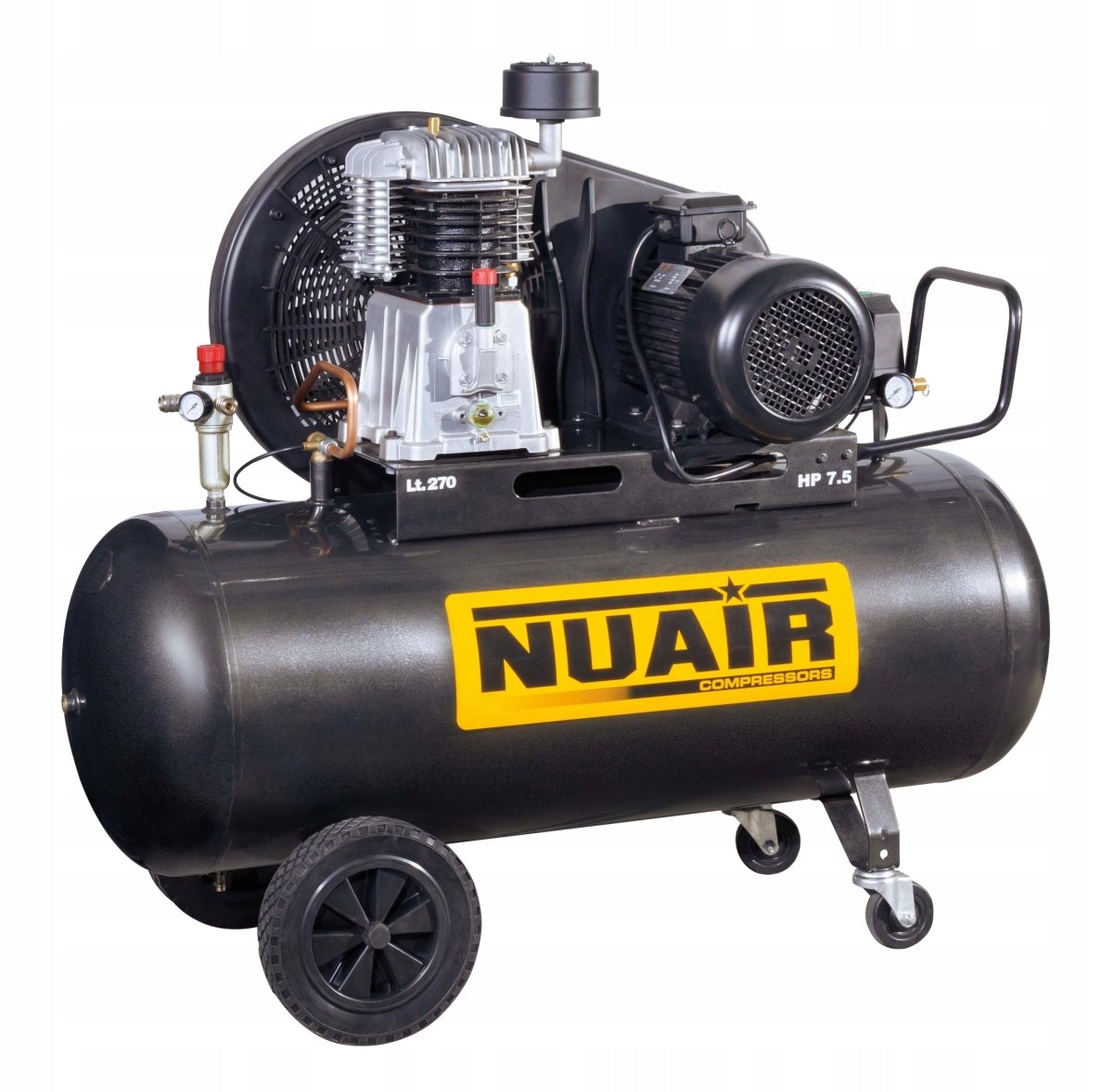 KOMPRESOR OLEJOWY Z PRZEKŁADNIĄ 270L 11 bar 5,5kW 400V - Sklep Czemar