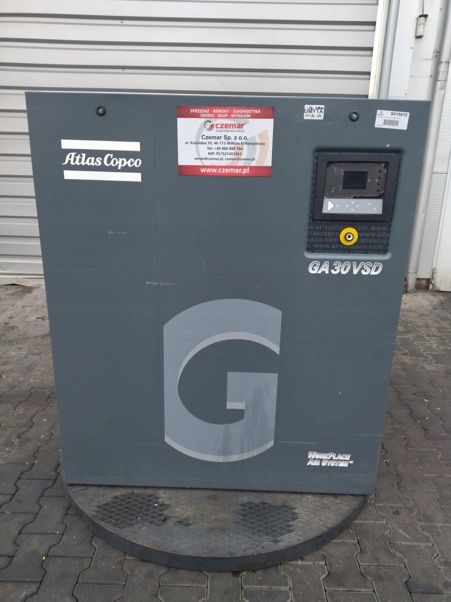 kompresor srubowy atlas copco ga30vsd 30kw 5.58m3 min 13bar 400v - Sklep Czemar