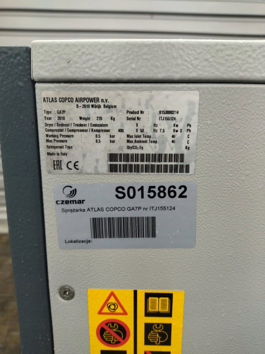 kompresor śrubowy 7,5 kW - Sklep Czemar