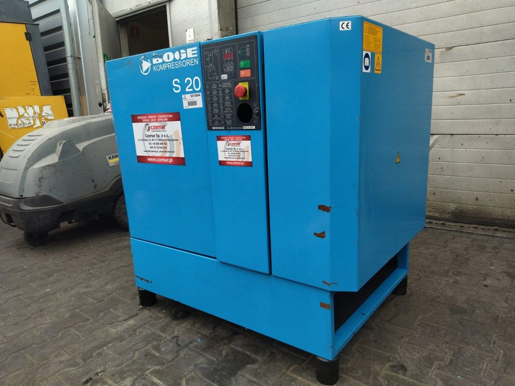 Kompresor Śrubowy BOGE S20 15kW 2,06m³/min 10 bar 2001r - Sklep Czemar