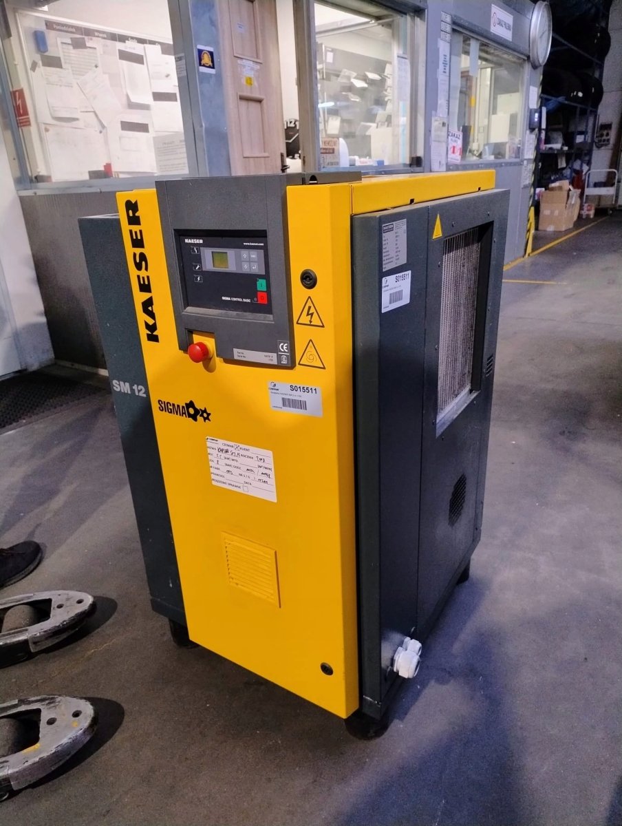 Kompresor Śrubowy KAESER SM12 7,5kW 1200L/min 8 bar 2007r - Sklep Czemar