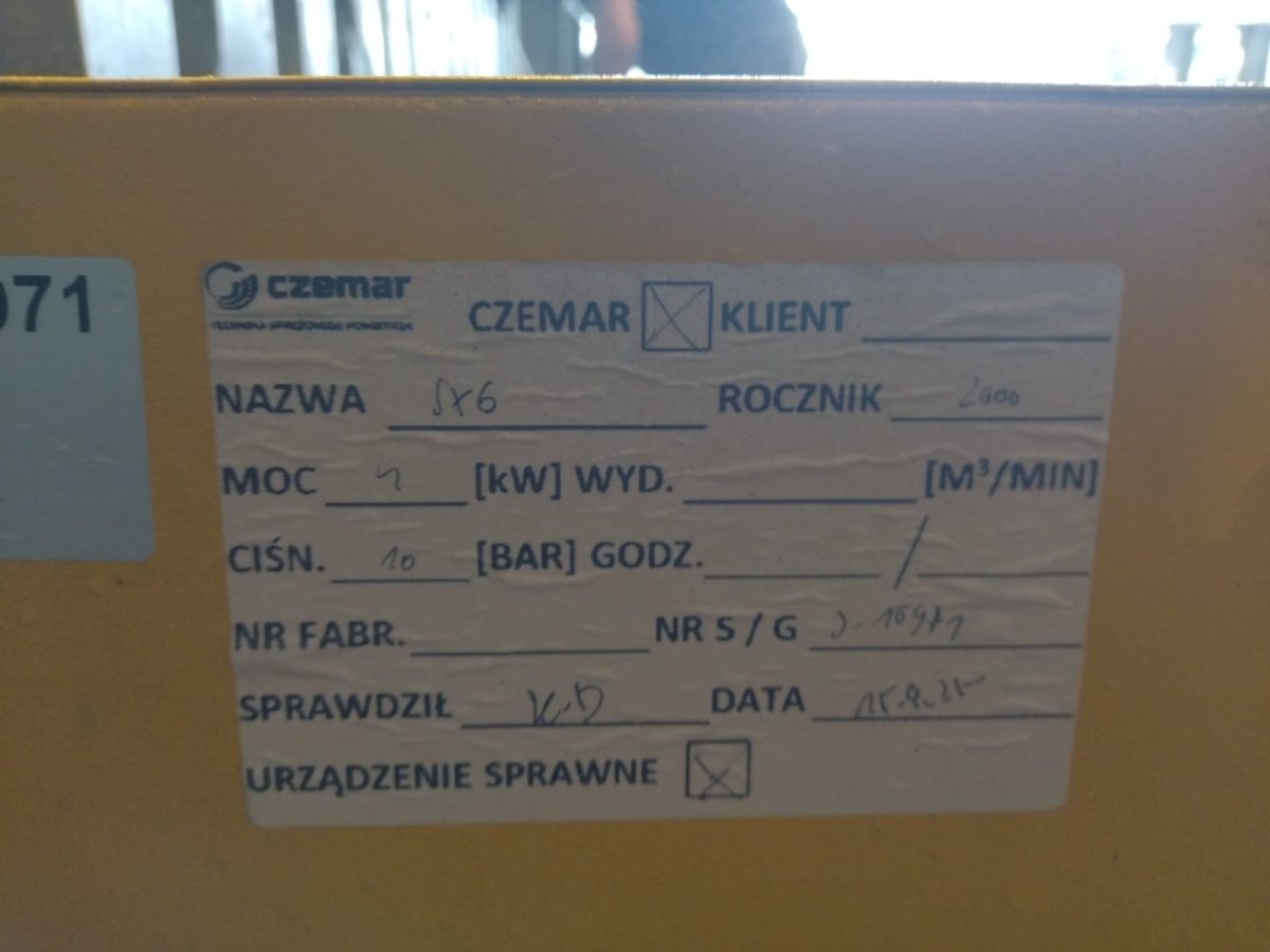 kompresor srubowy kaeser sx6 4kw 0.44m3 min 10bar 400v - Sklep Czemar