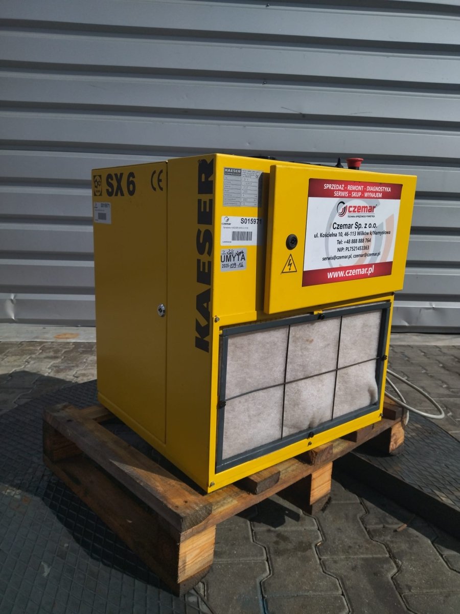 kompresor srubowy kaeser sx6 4kw 0.44m3 min 10bar 400v - Sklep Czemar
