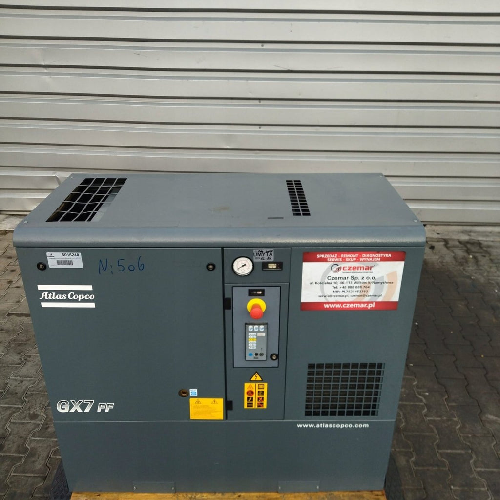 Kompresor śrubowy 7,5 kW z osuszaczem GX7FF
