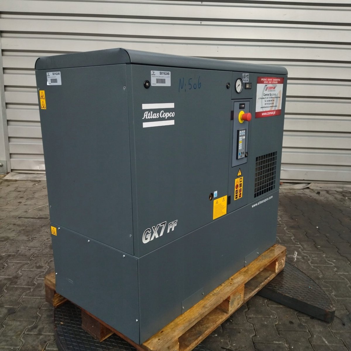 Kompresor śrubowy 7,5 kW z osuszaczem GX7FF
