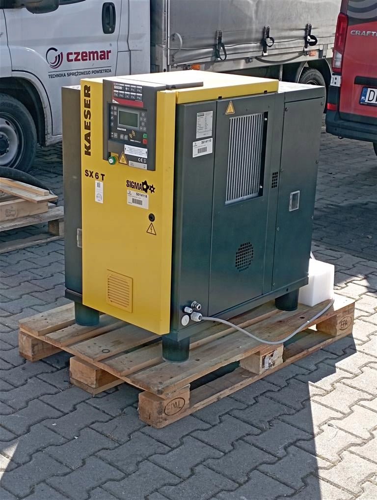 kompresor srubowy kaeser sx6t 4kw 027m3 min 8bar - Sklep Czemar