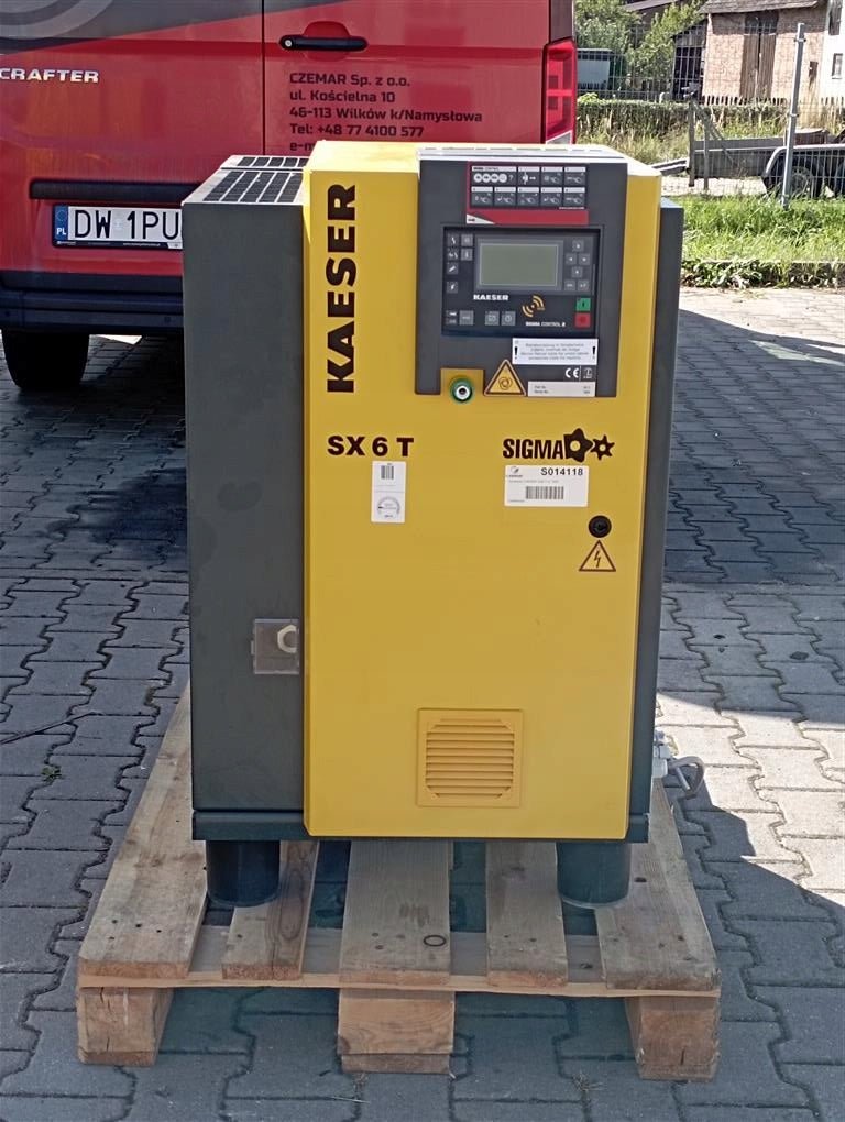 kompresor srubowy kaeser sx6t 4kw 027m3 min 8bar - Sklep Czemar