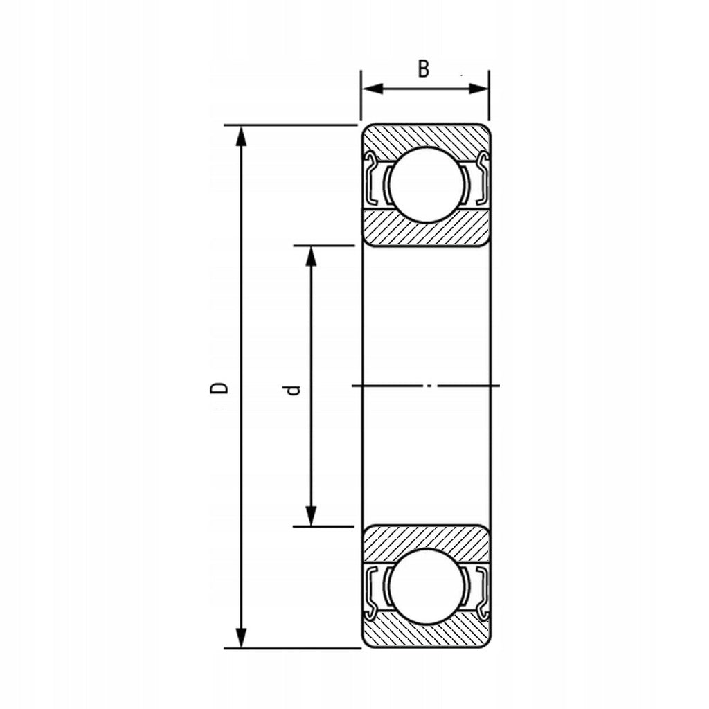 Łożysko kulkowe zwykłe 6200 - 2Z/C3 SKF - Sklep Czemar