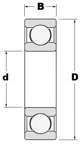 Łożysko kulkowe zwykłe FAG 6209 2Z - Sklep Czemar