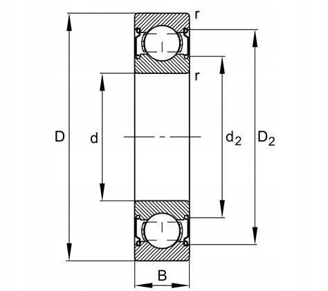 Łożysko kulkowe zwykłe FAG 6209 2Z - Sklep Czemar