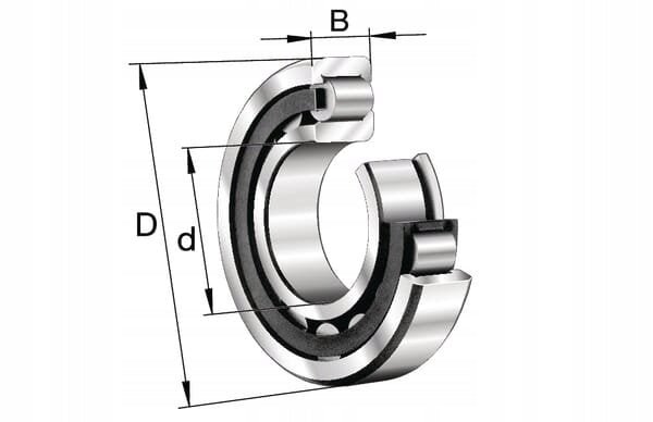 Łożysko walcowe NJ206 - E - XL - TVP2 FAG - Sklep Czemar