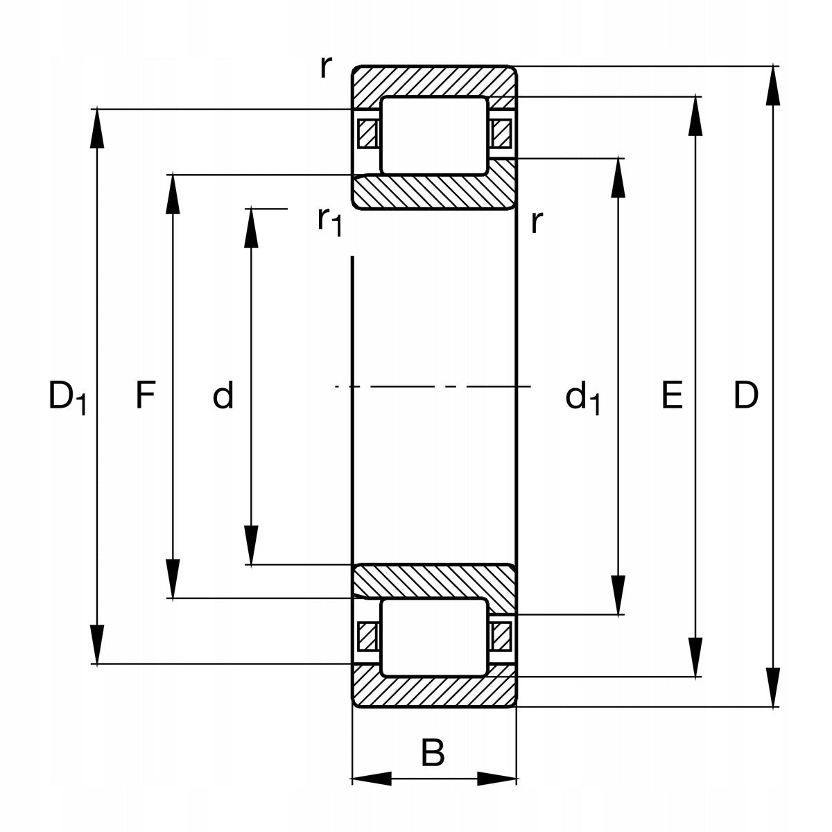 Łożysko walcowe NJ2306 - E - XL - TVP2 FAG - Sklep Czemar