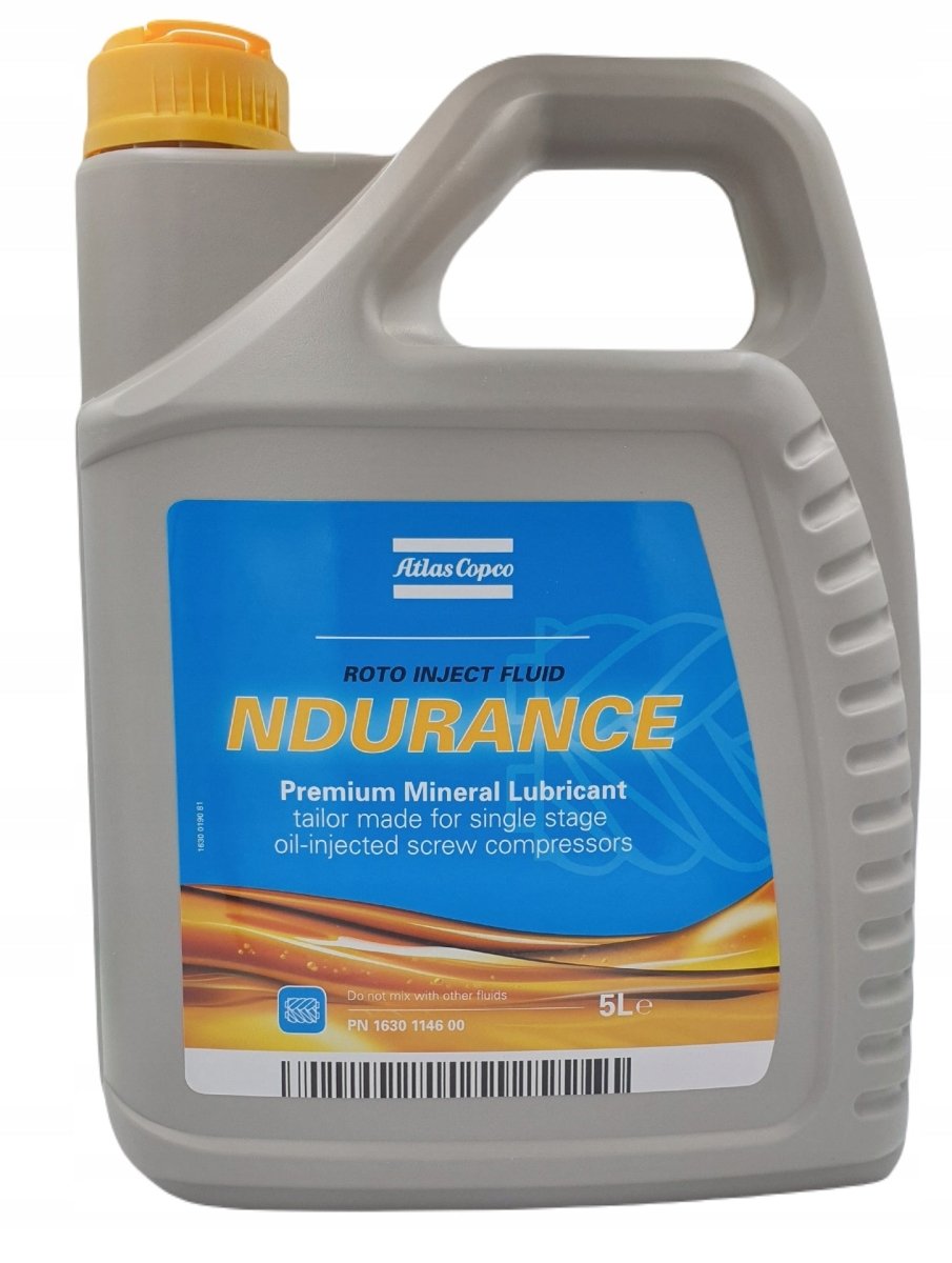 Olej do sprężarek Atlas Copco GA GX Roto Inject Fluid NDURANCE 1630114600 - Sklep Czemar