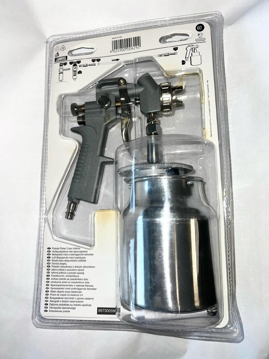 Pistolet lakierniczy ABAC 1L dolny zbiornik dysza 1,4mm 200 L/min - Sklep Czemar