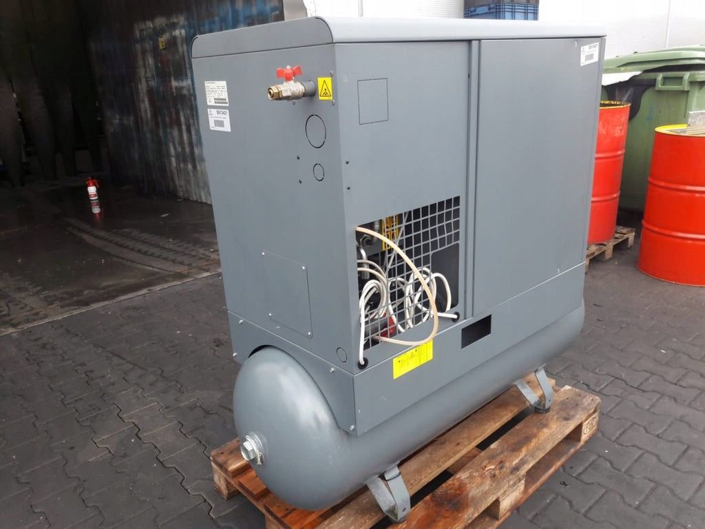 Sprężarka ATLAS COPCO GX5FF 5,5kW 0,6m3/min wbud.osuszacz, zbiornik 200L - Sklep Czemar
