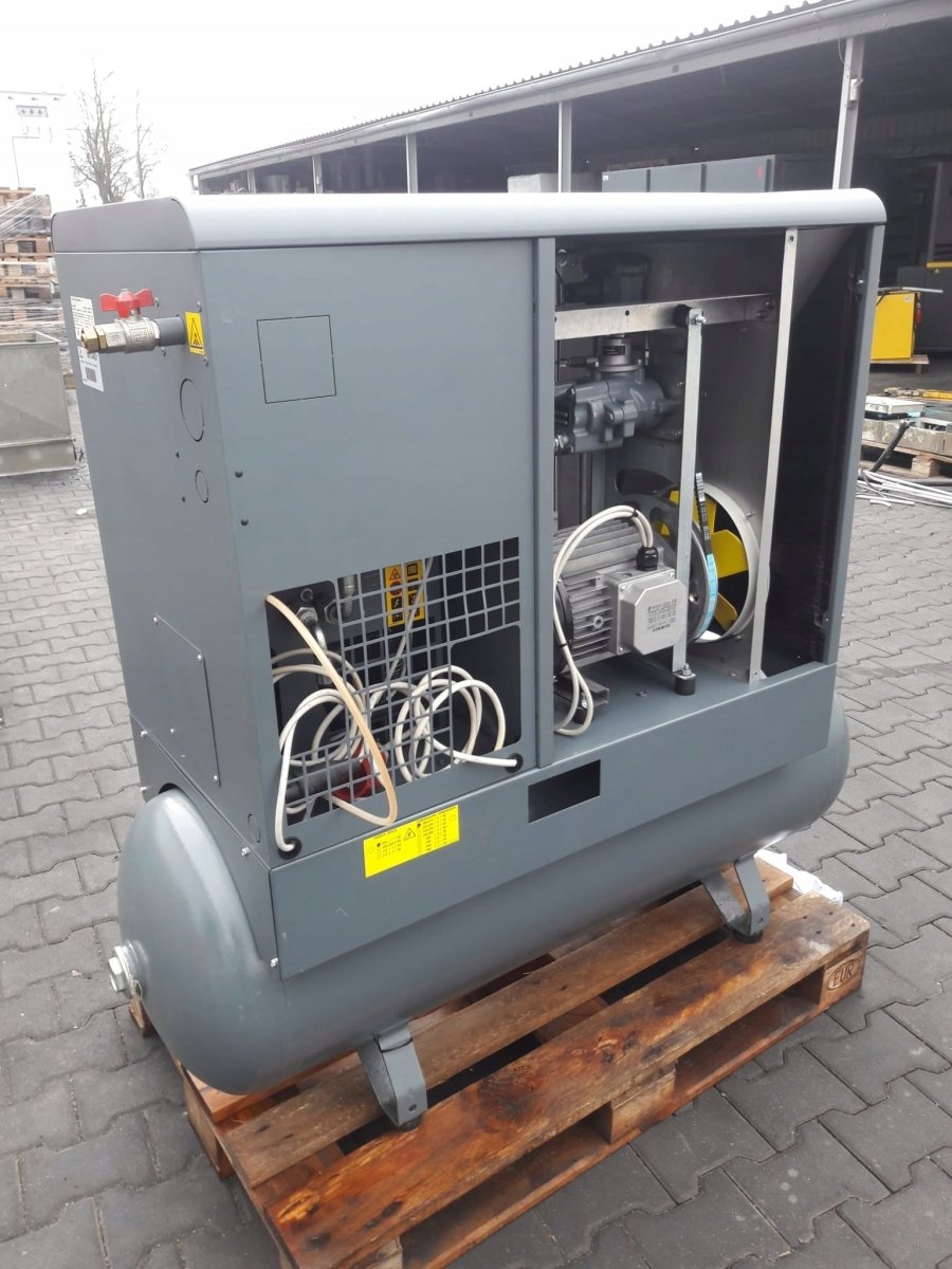 Sprężarka ATLAS COPCO GX5FF 5,5kW 0,6m3/min wbud.osuszacz, zbiornik 200L - Sklep Czemar