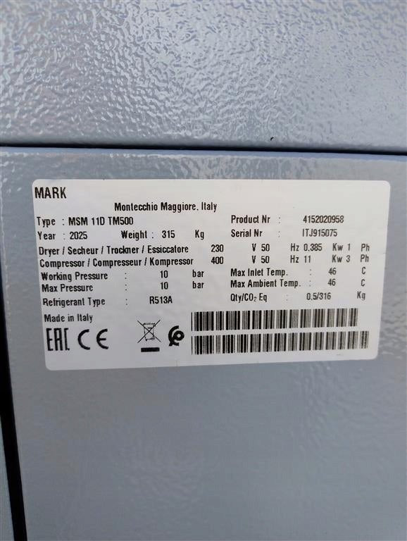 sprężarka 11 kW z osuszaczem - Sklep Czemar