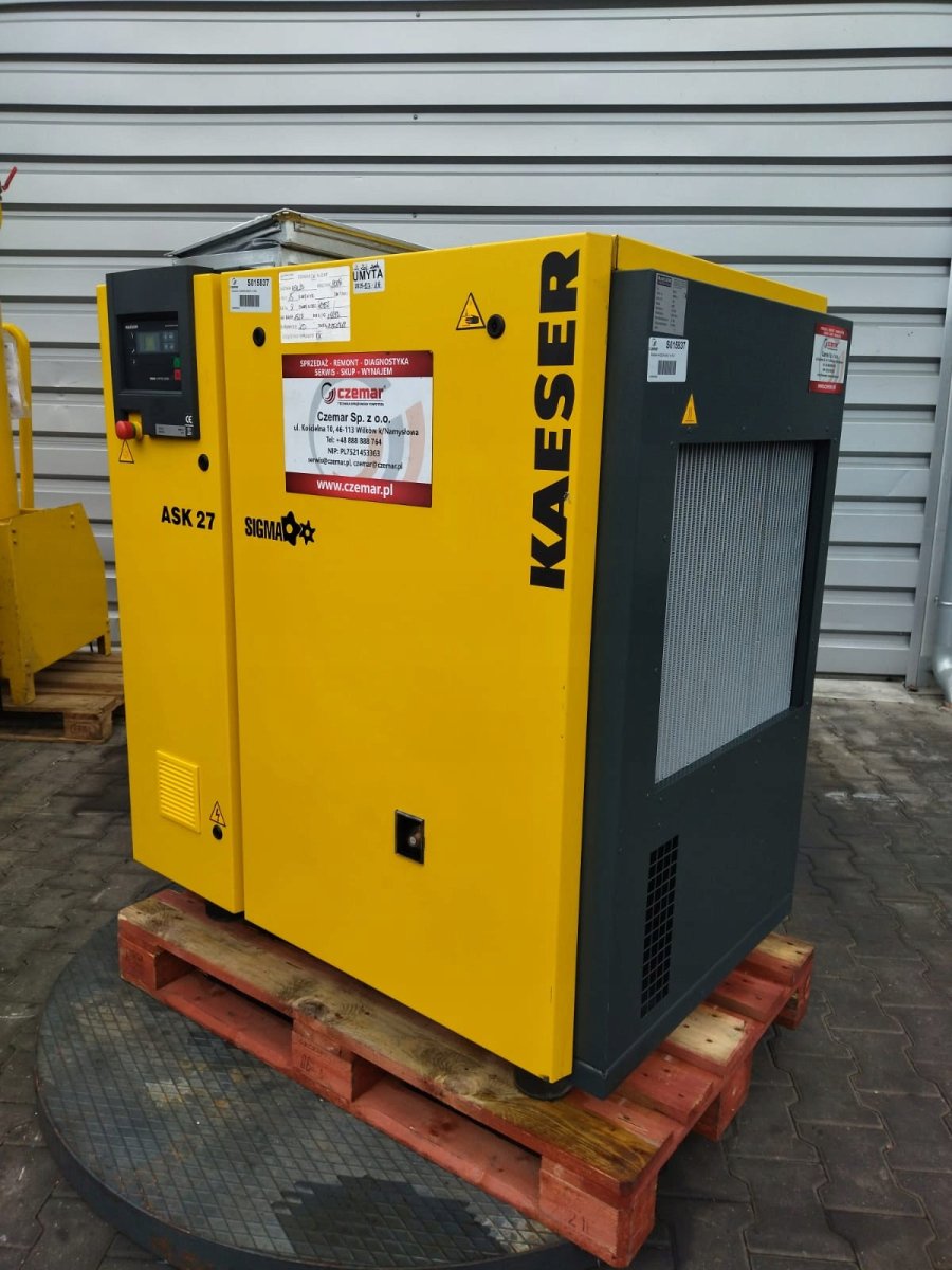 Sprężarka śrubowa KAESER ASK27 15kW 2.86m3/min 8 bar 2008r - Sklep Czemar