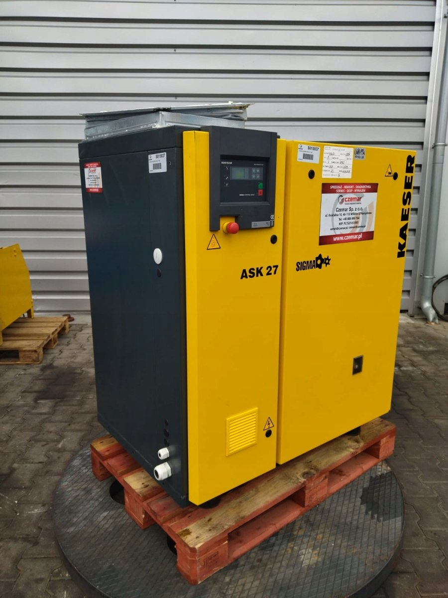 Sprężarka śrubowa KAESER ASK27 15kW 2.86m3/min 8 bar 2008r - Sklep Czemar