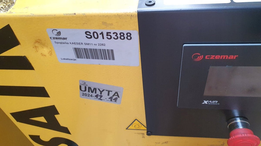 Sprężarka śrubowa KAESER SM11 7,5kW 0,75m³/min 10 bar - sprawna - Sklep Czemar